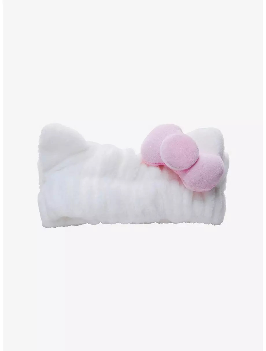 Hello Kitty - Plush Spa Headband/Pink Bow - Image 2
