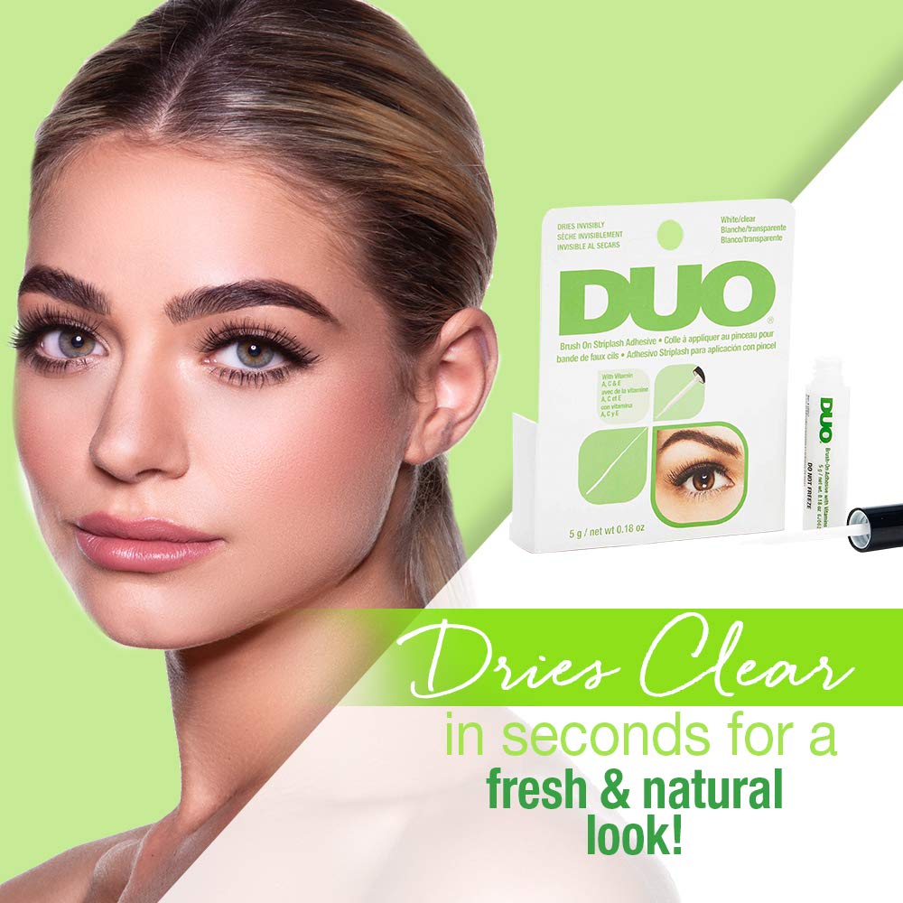 Duo Brush-On Lash Adhesive with Vitamins A, C & E, Clear - Image 3