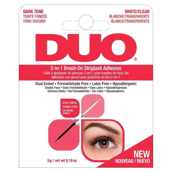 Duo 2-in-1 Brush On Clear & Dark Eyelash Glue