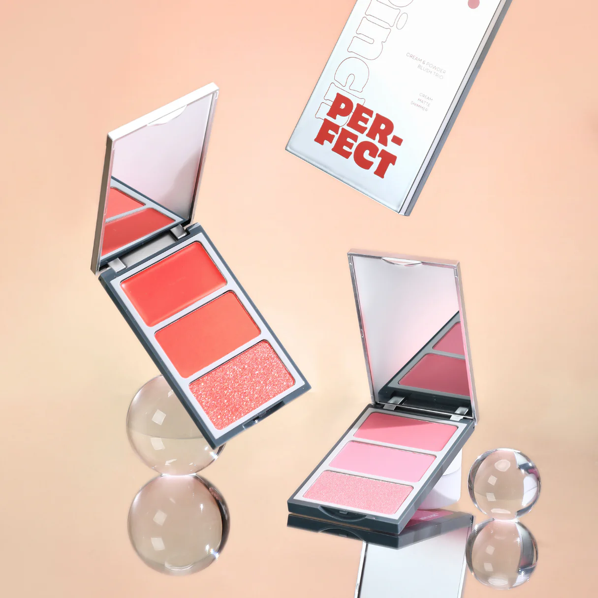 Face-Oz Lab Pinch Perfect Cream Powder Blush Trio - Image 2