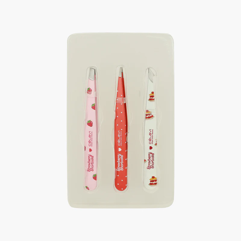 Celavi Strawberry Shortcake 3PC Printed Tweezer - Image 2