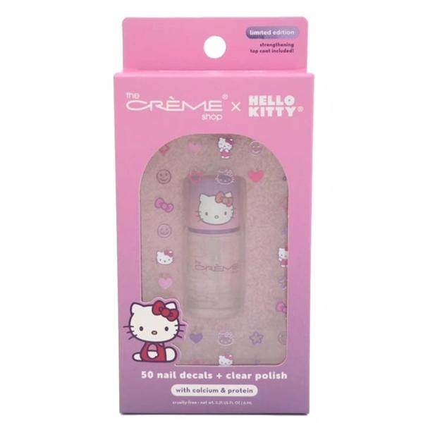 Hello Kitty 50 Nail Decals Clear Polish