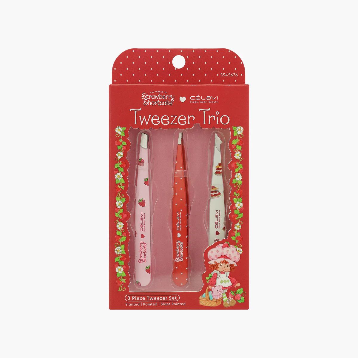 Strawberry Shortcake x Cala – Tweezer Trio Set