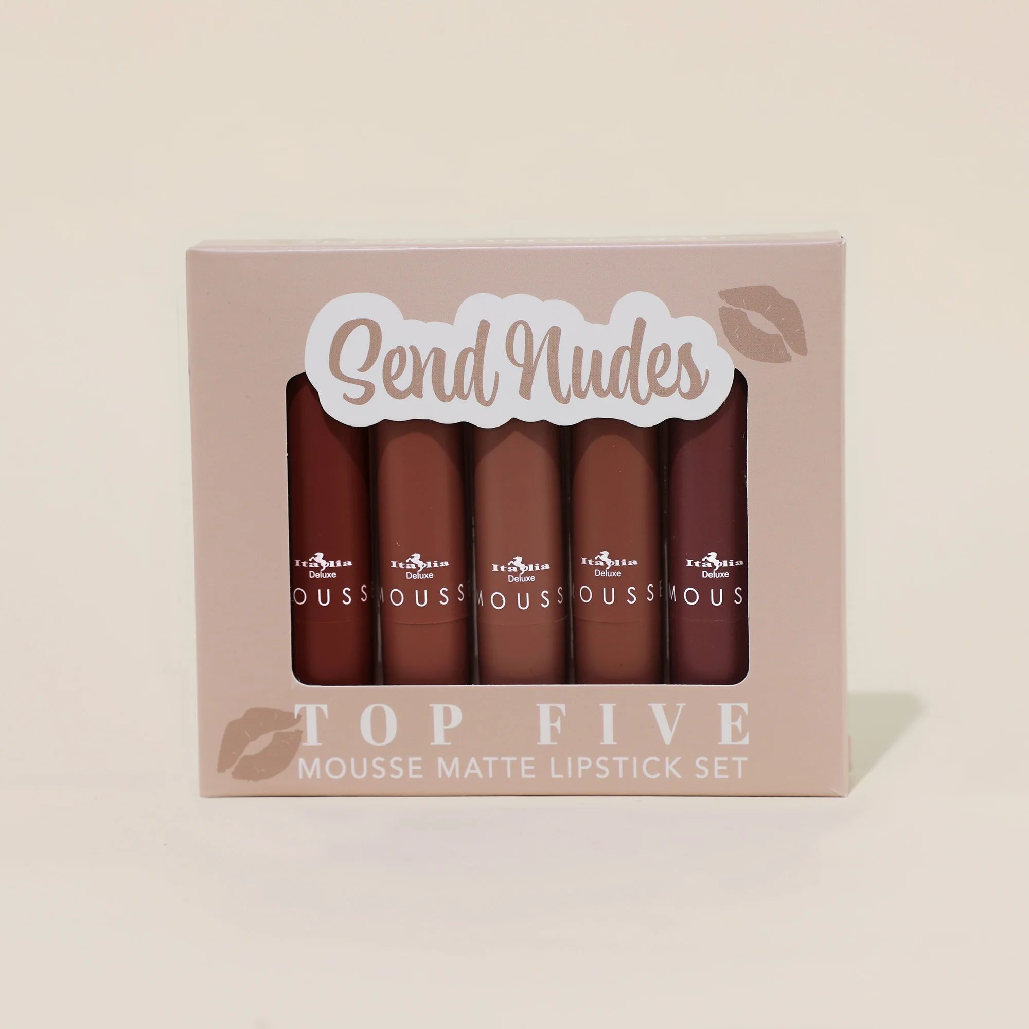 Italian Deluxe – Send Nudes Top Five Mousse Matte Lipstick Set