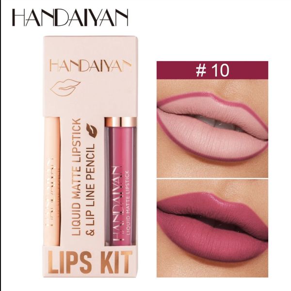 Lips Kit – Liquid Matte Lipstick & Lip Line Pencil