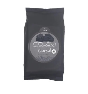 Celavi Make-up Remover Cleansing Towelettes - Charcoal