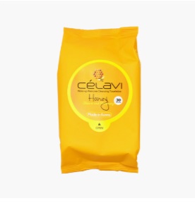 Celavi Make-up Remover Cleansing Towelettes - Honey