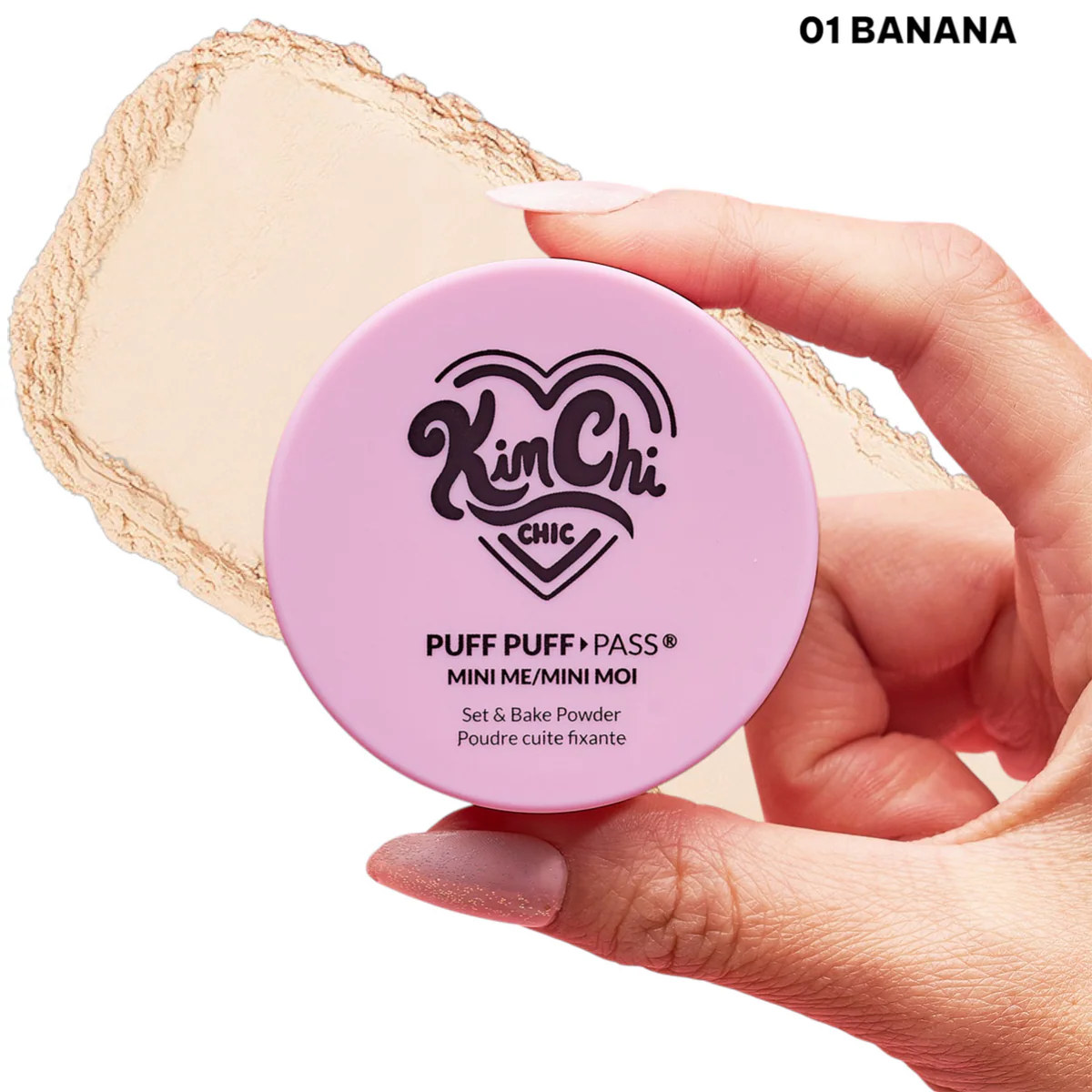 KimChi Chic Beauty – Puff Puff Pass MiniMe Set & Bake Powder - Banana