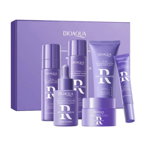 BIOAQUA Retinol 6 IN 1 GIFT Box Anti-Wrinkle Tighten High Moisture Skin Care Set