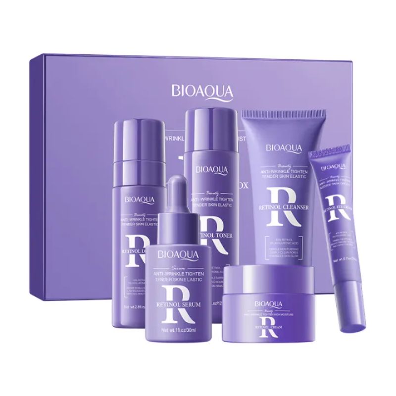 BIOAQUA Retinol 6 IN 1 GIFT Box Anti-Wrinkle Tighten High Moisture Skin Care Set