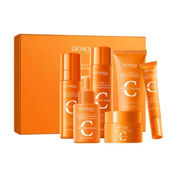 BIOAQUA Vitamin C 6 IN 1 GIFT Box Whitening Antioxidant Moisturizing Skin Care Set