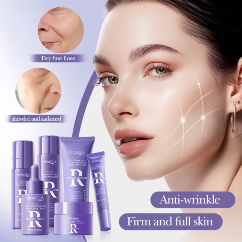 BIOAQUA Retinol 6 IN 1 GIFT Box Anti-Wrinkle Tighten High Moisture Skin Care Set - Image 3